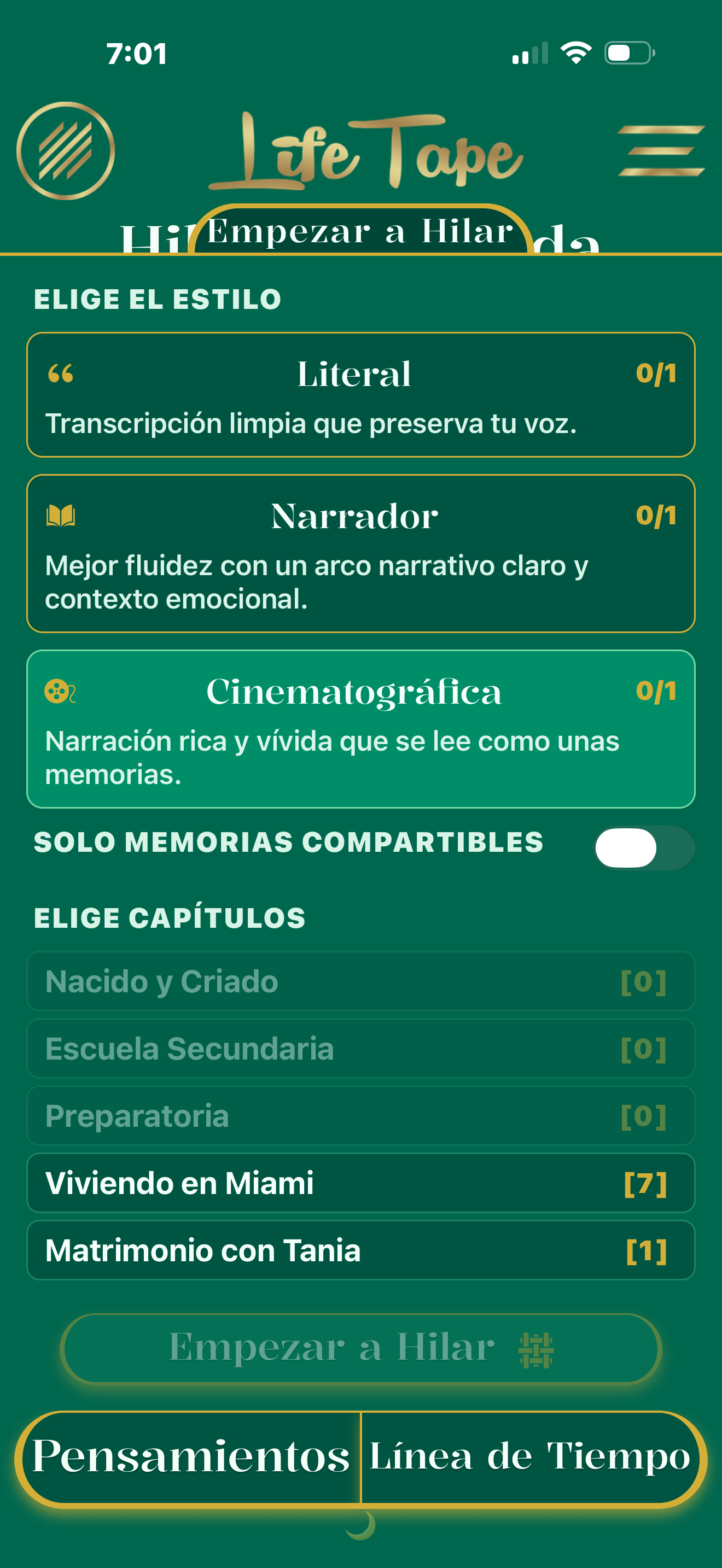 Hilando mi vida